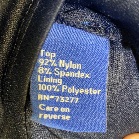 Apt. 9 Navy Blue Formal Sleeveless Lacey Blouse M - Picture 7 of 7